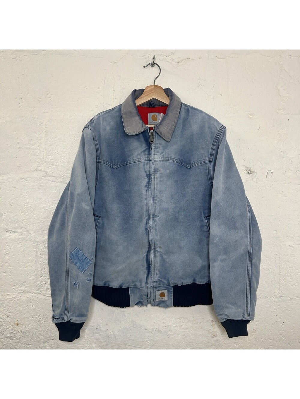 Vintage Faded Carhartt Quilted Santa Fe Jacket “Navy” JQ2102